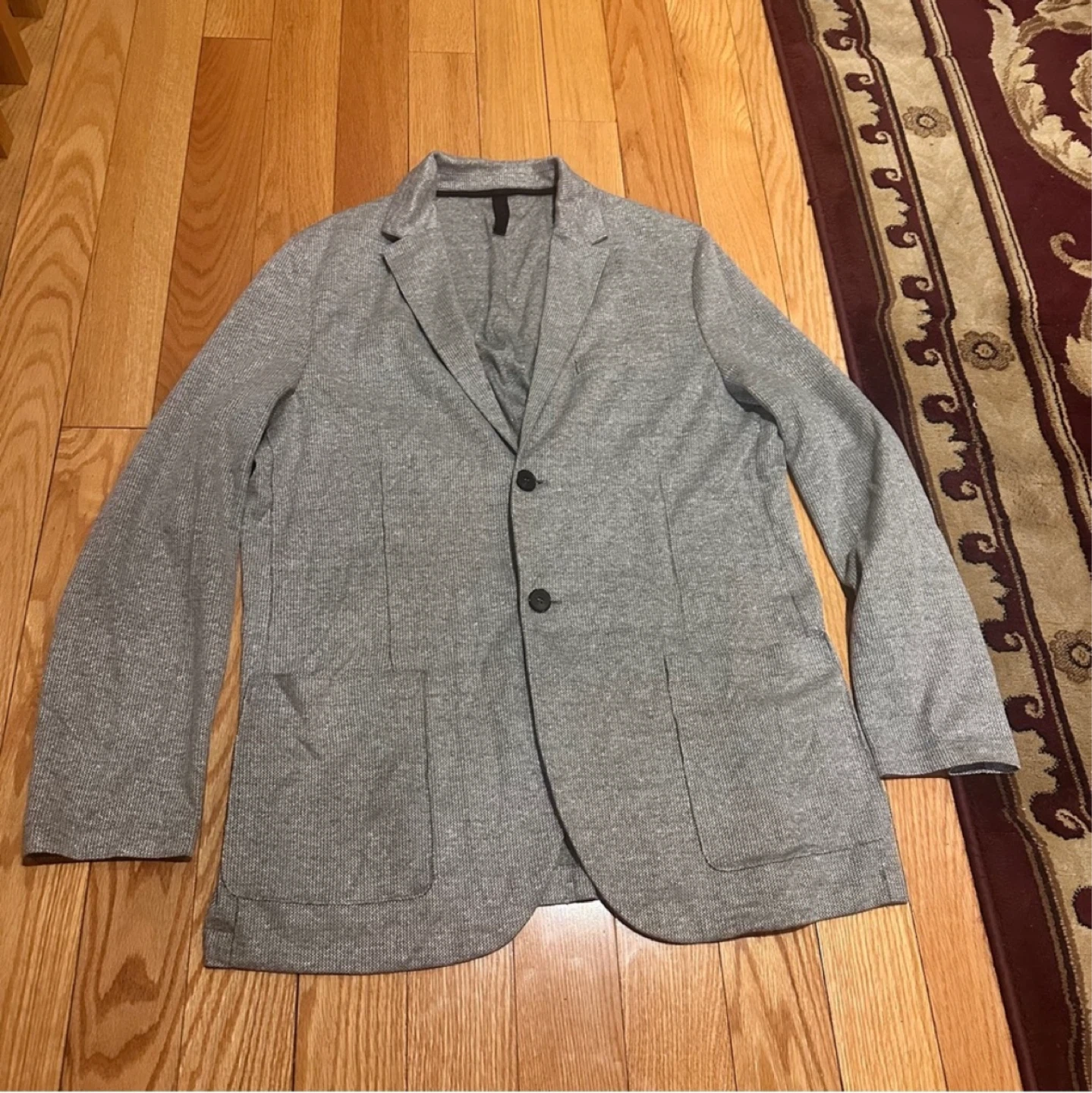Harris Wharf London Men's Gray Linen Blazer • Made In Italy