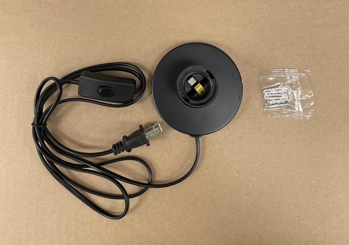 Black Lamp Harp Holder with Cord and Switch 2 for $10