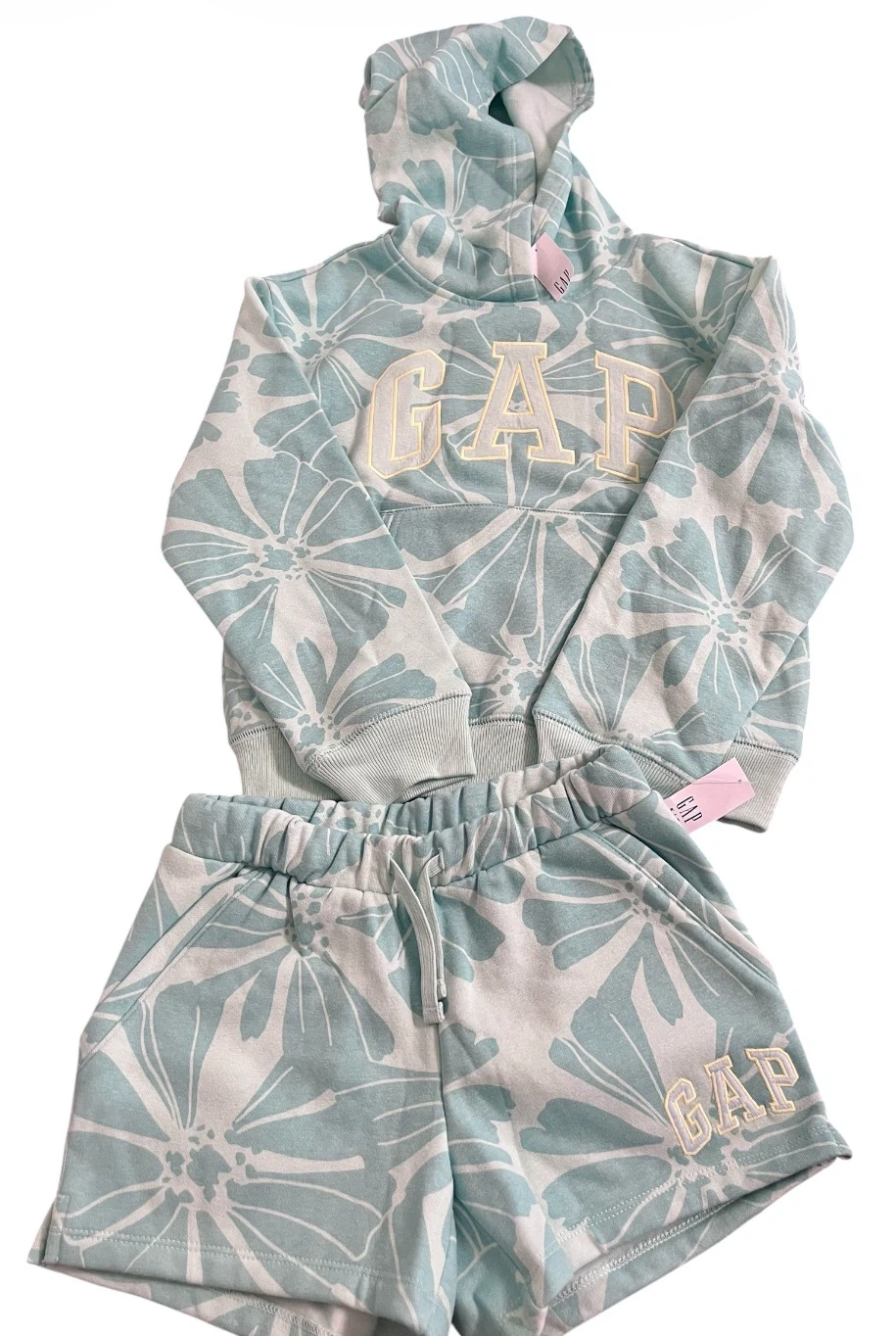 GAP Kids Floral Hoodie & Shorts Set – Size 8 – BNWT