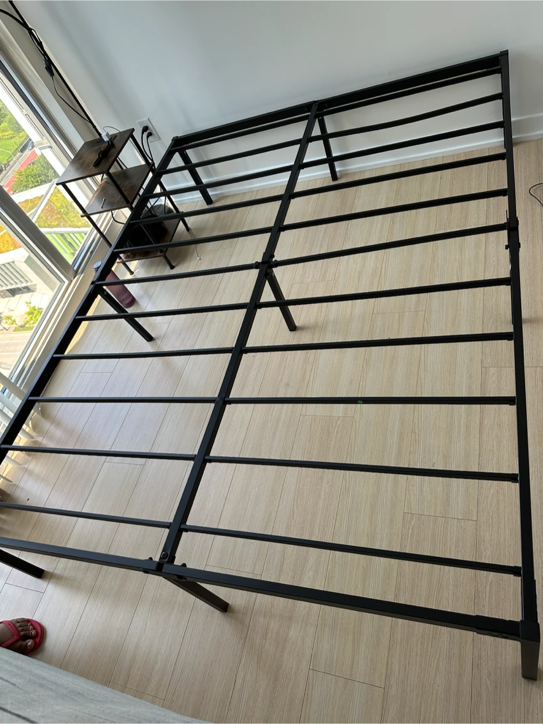 Black Metal Queen Bed Frame