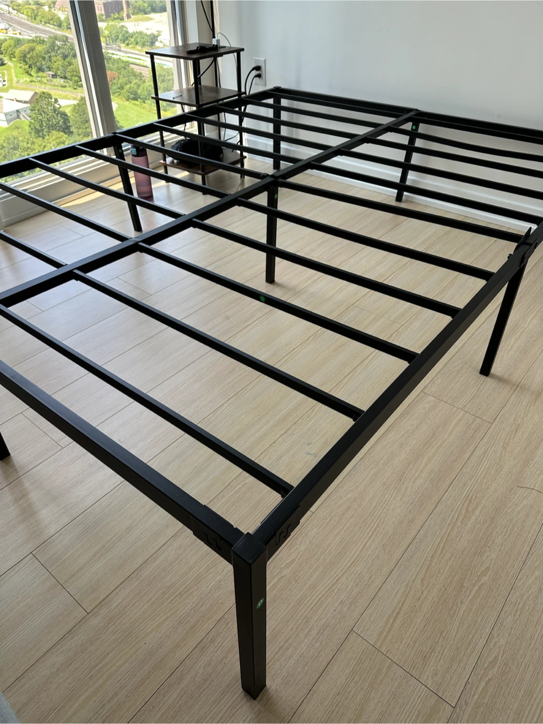 Black Metal Queen Bed Frame - photo 2