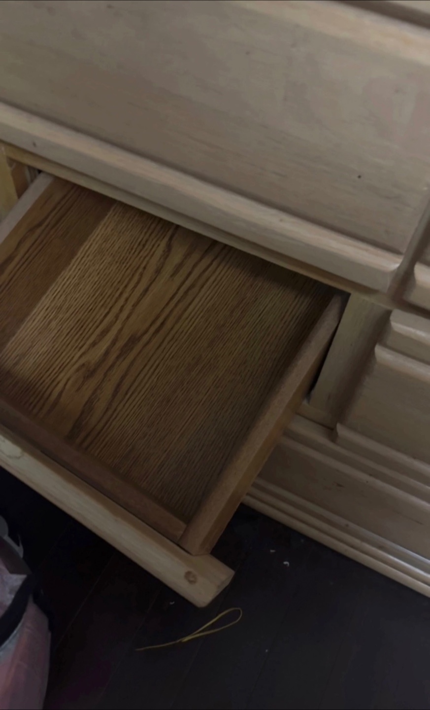 Wooden Dresser with Tri-Fold Mirror - photo 5