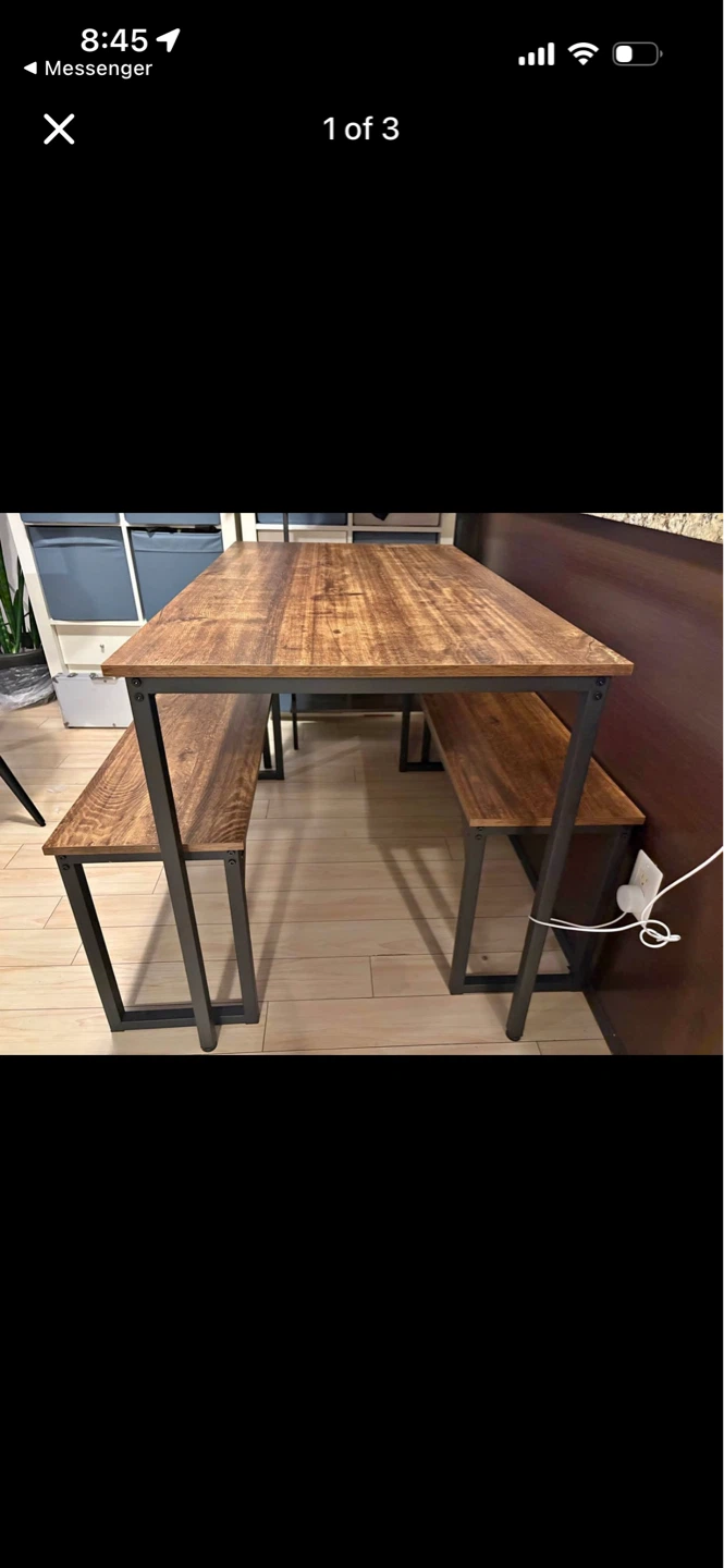 Dining Table with Benches