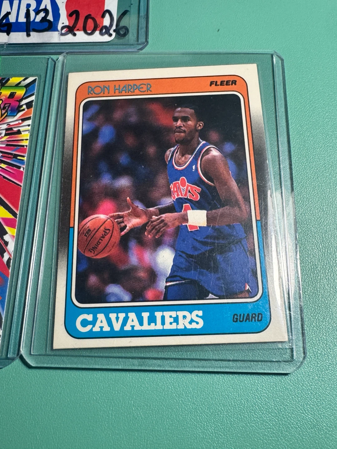 Dylan/Ron Harper Fleer 1988 Basketball Card and Power insert RC - photo 3