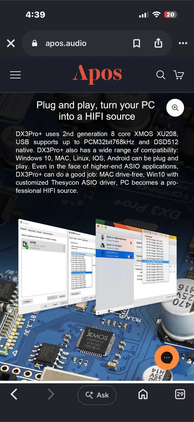 Topping DX3 Pro+ Bluetooth DAC/Amp - photo 3