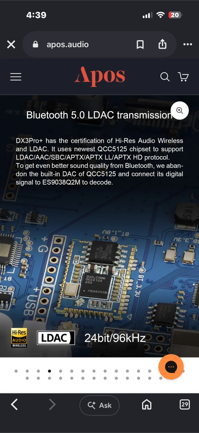 Topping DX3 Pro+ Bluetooth DAC/Amp - photo 5