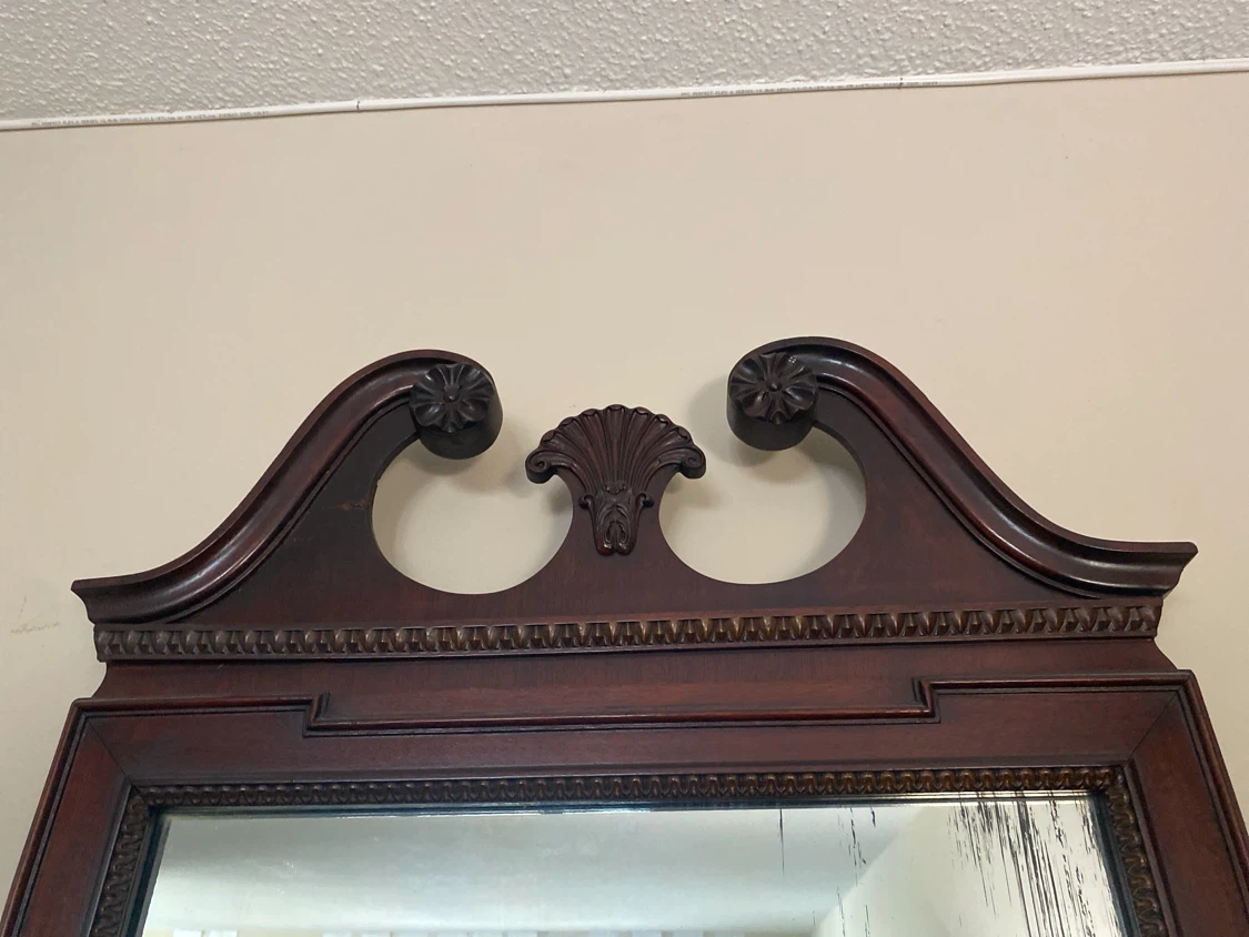 Vintage Mahogany Wall Mirror circa 1890-1920 - photo 2