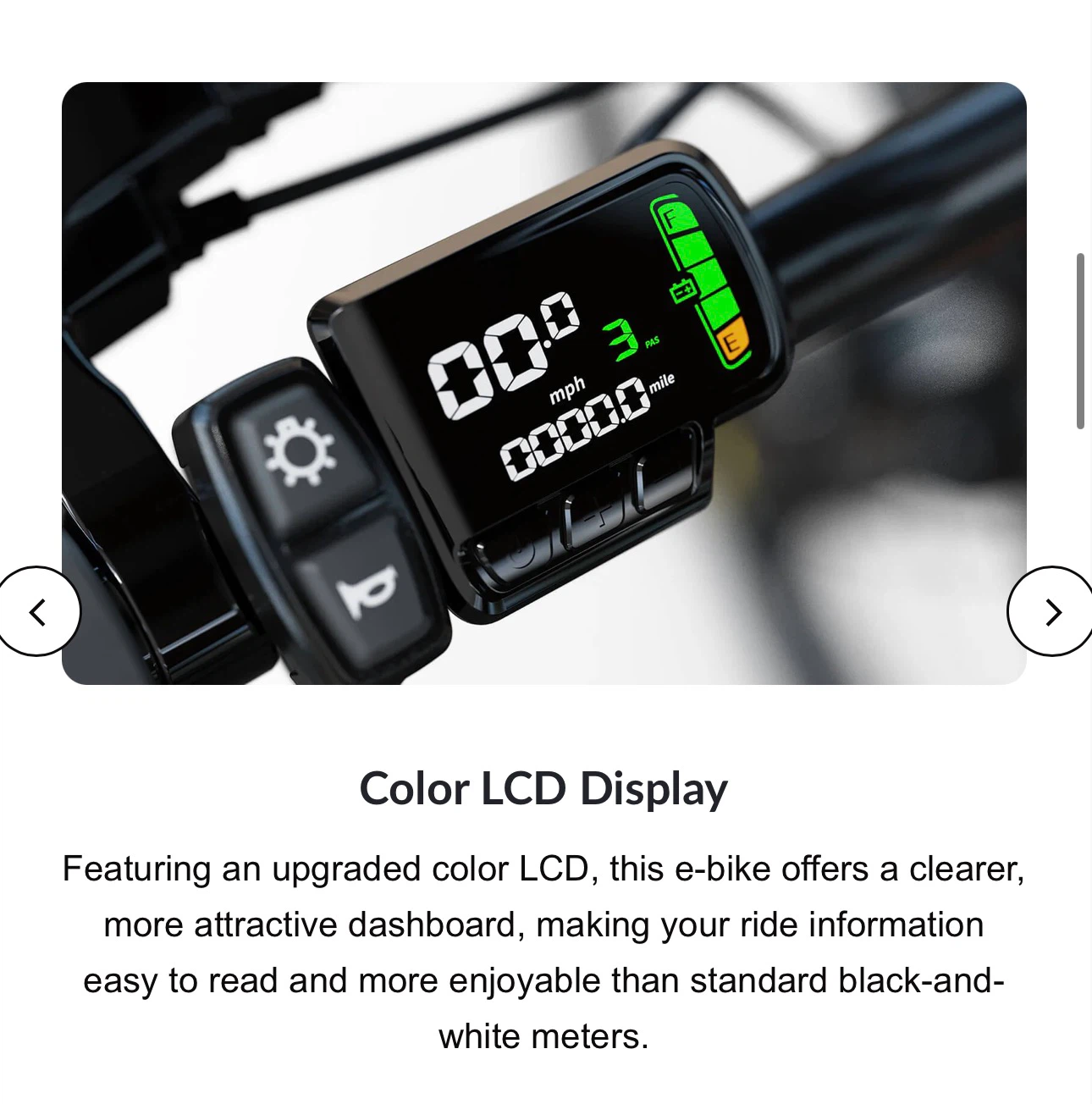 5TH WHEEL Electric Bike with Color LCD Display - photo 5