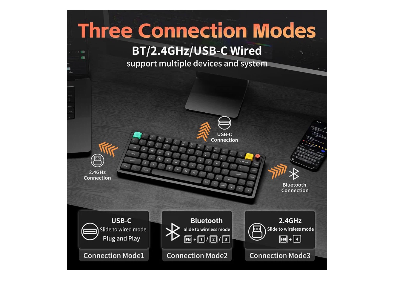 Wireless Mechanical Keyboard with RGB - photo 2