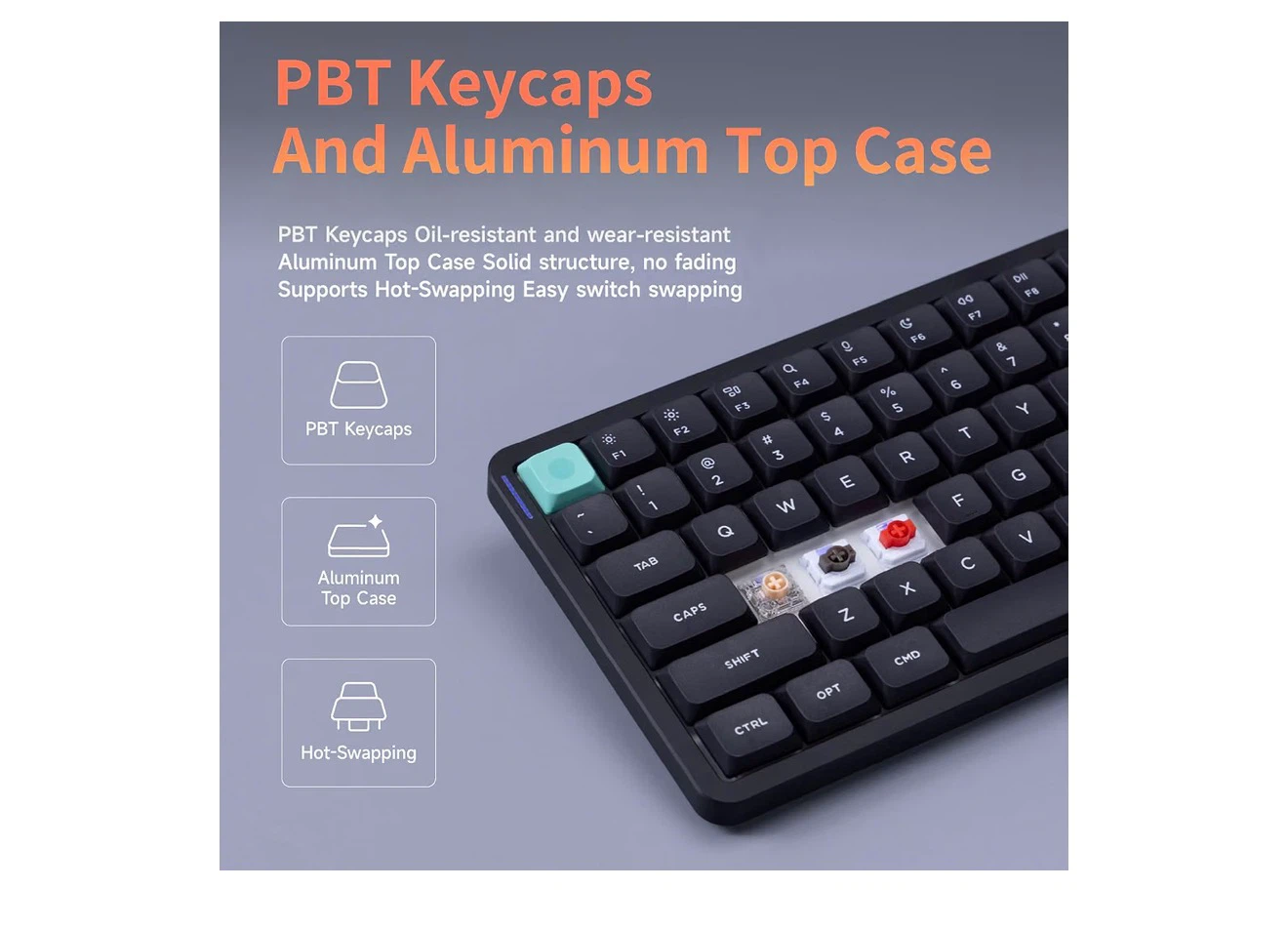 Wireless Mechanical Keyboard with RGB - photo 4