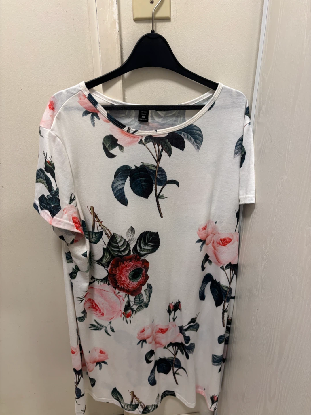 White Floral T-Shirt - photo 2