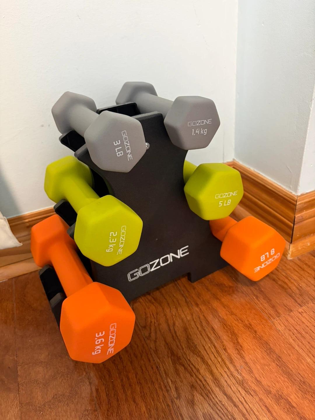 GOZONE Dumbbell Set with Rack