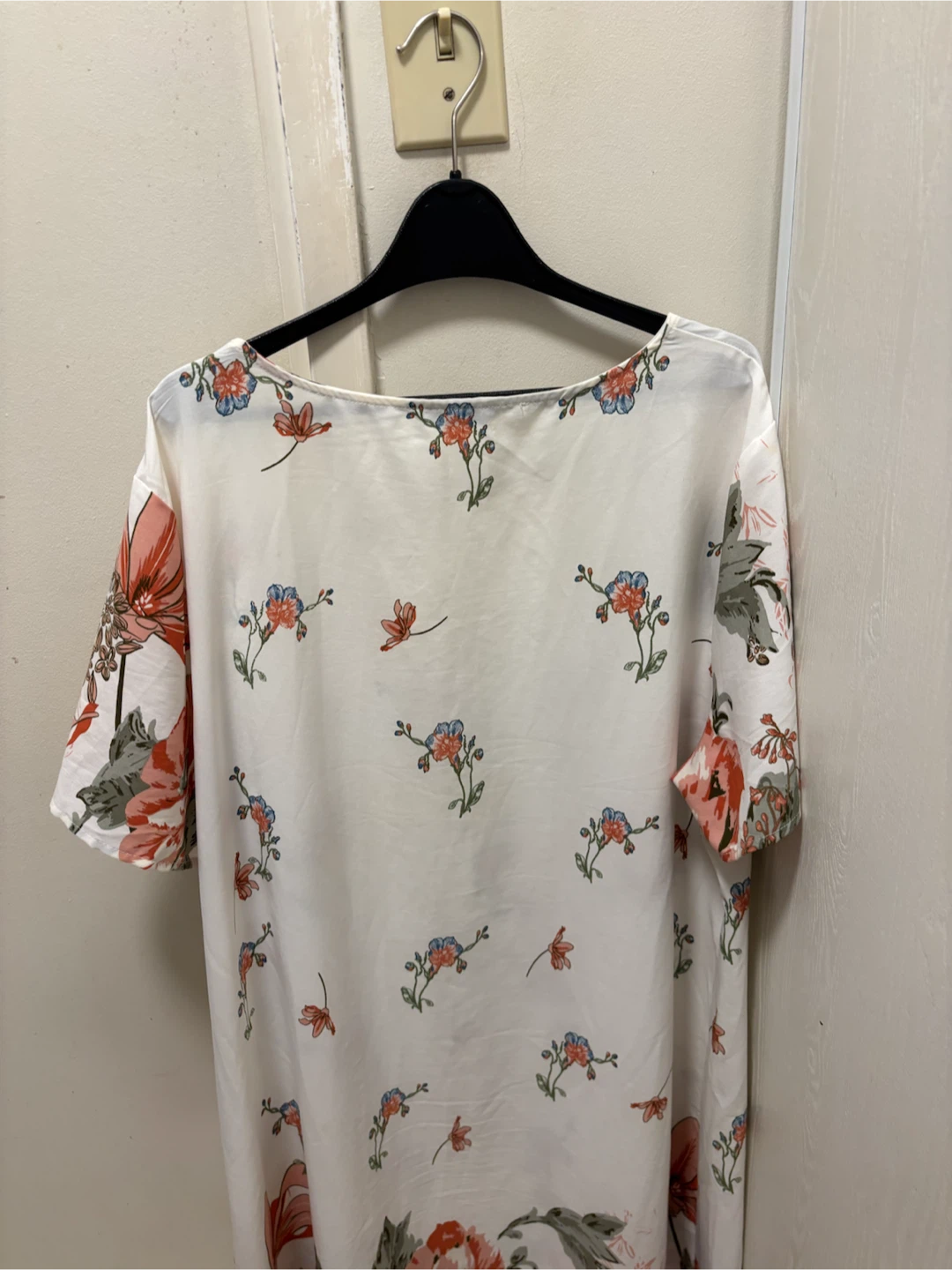 White floral print dress