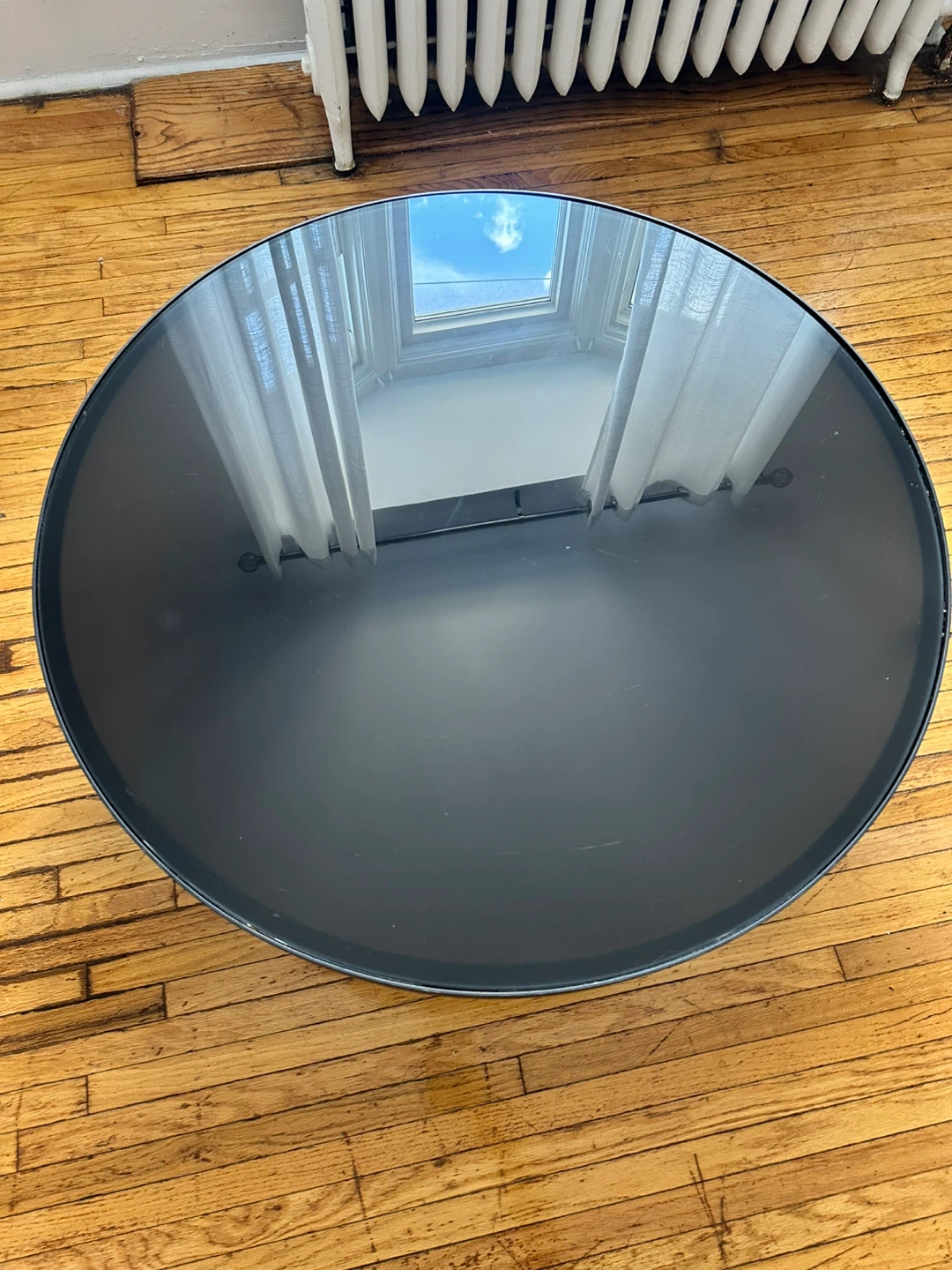 Round Coffee Table with Glass Top - photo 3