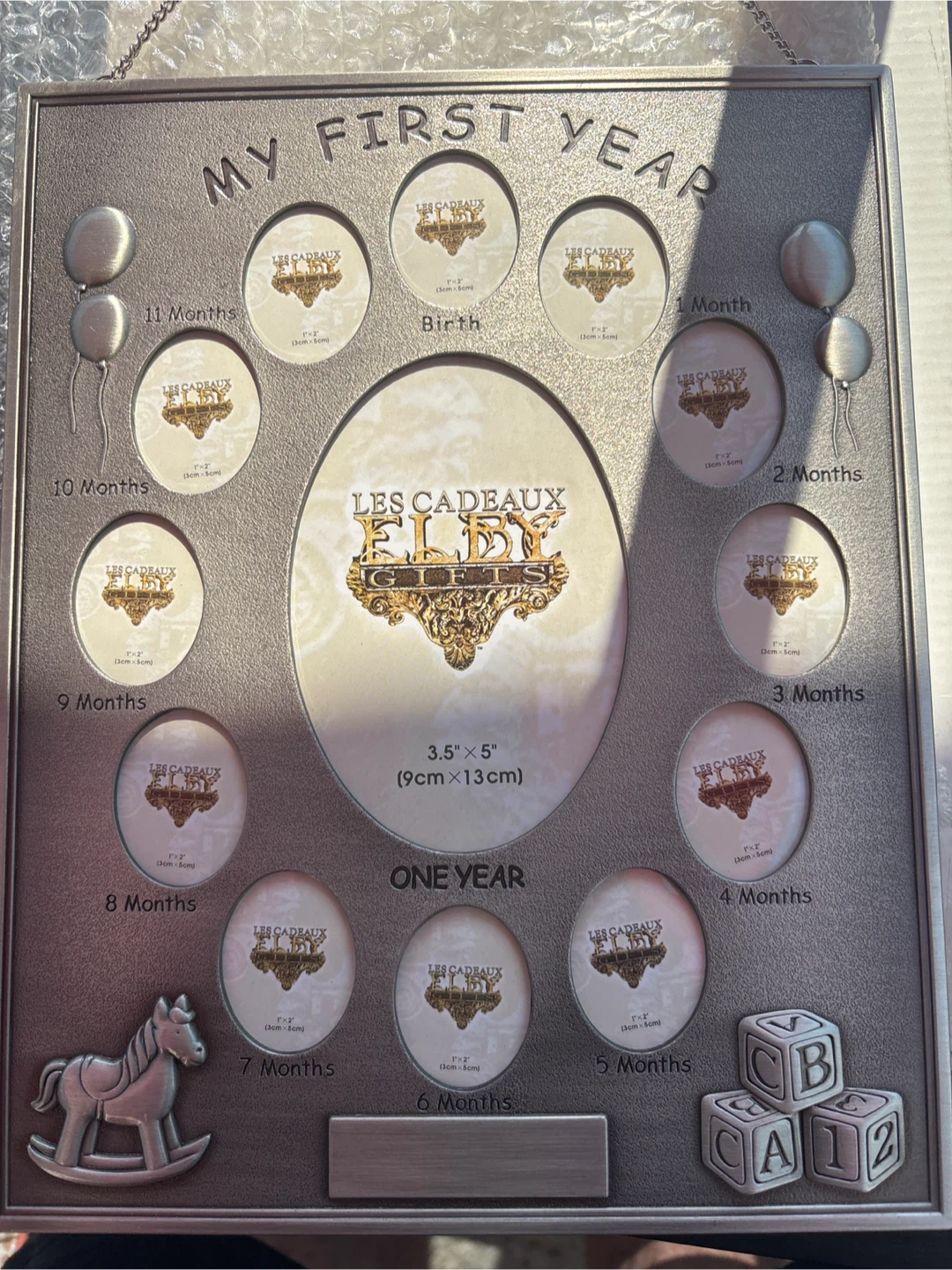 Les Cadeaux Elby My First Year Photo Frame