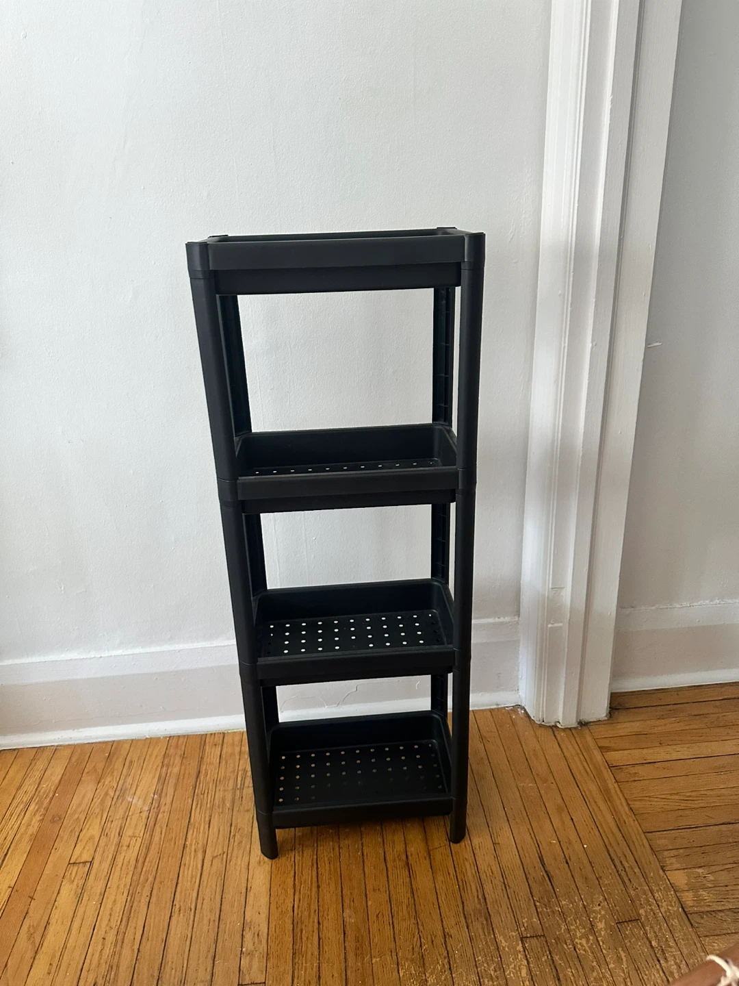 Black 4-Tier Storage Shelf