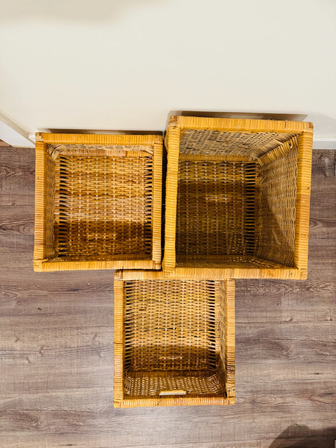 Wicker Storage Baskets - Set of 3 - photo 2