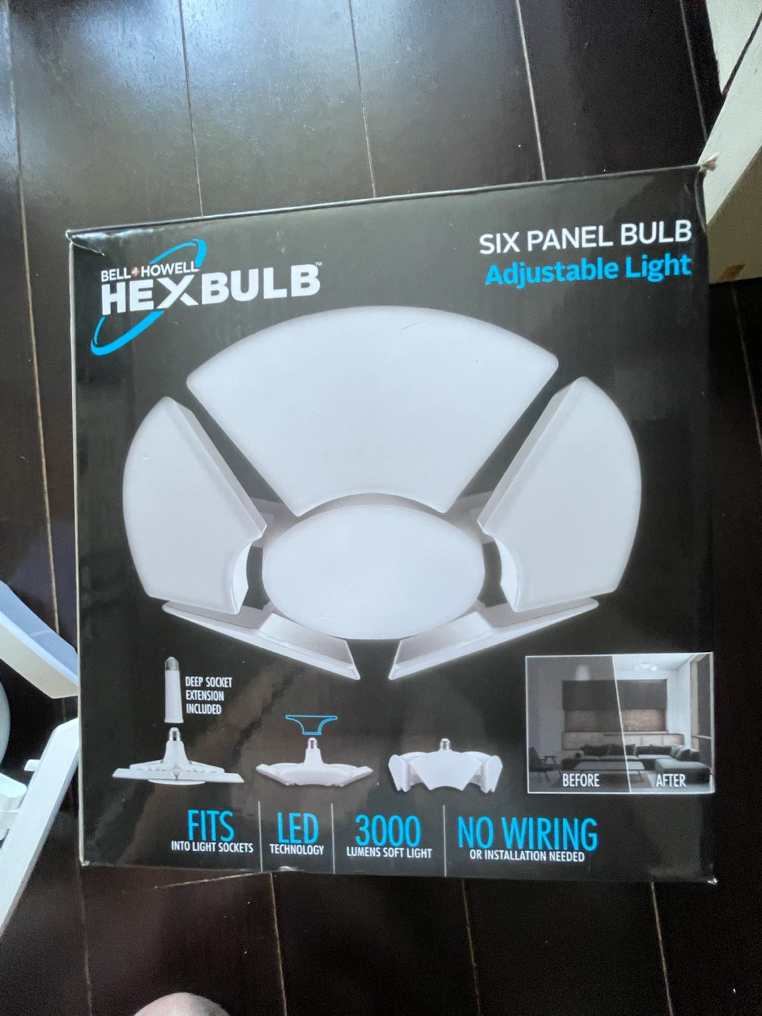 Bell + Howell Hexbulb Six Panel Adjustable Light - photo 5