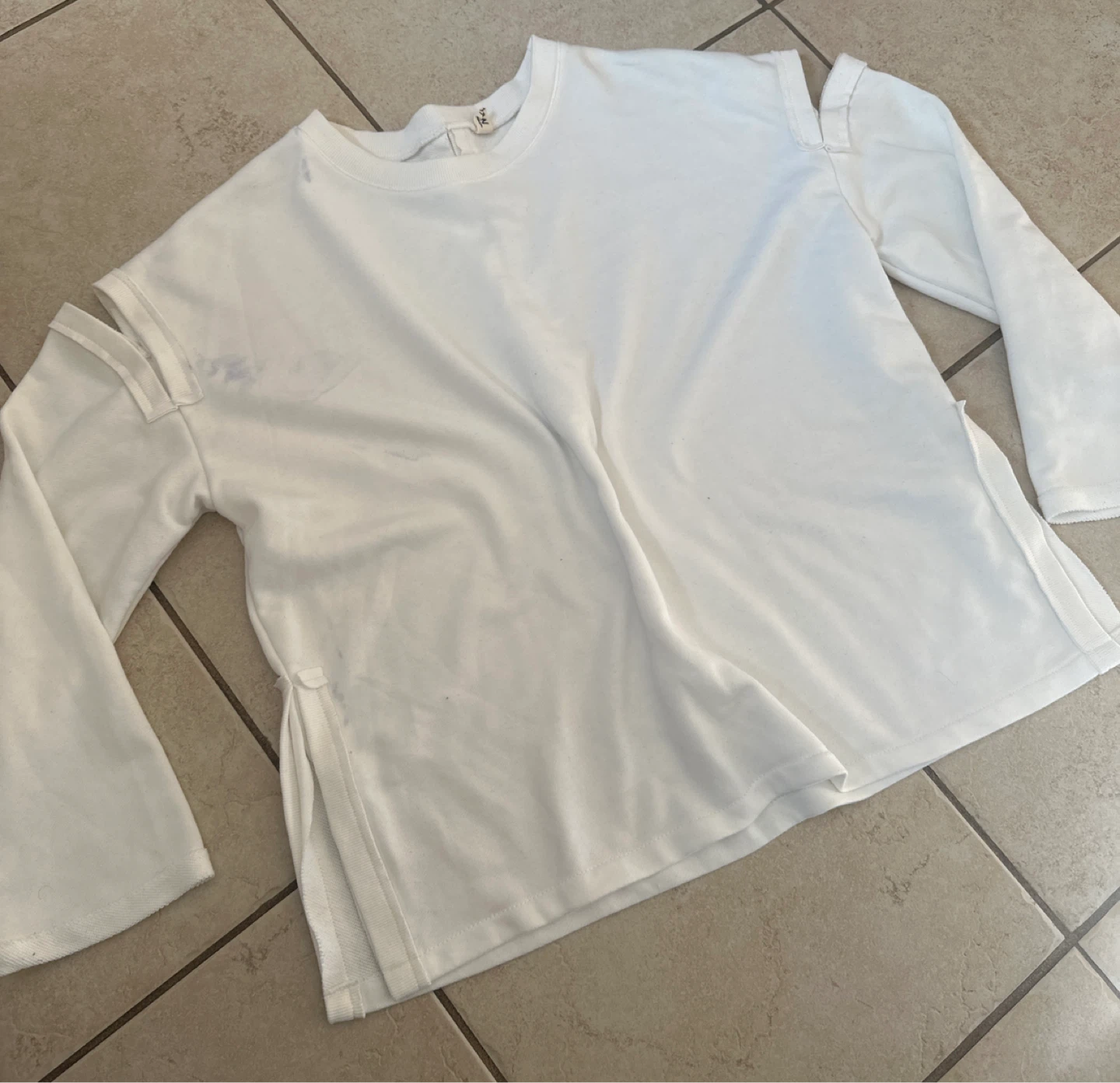 White Long Sleeve Top oversized