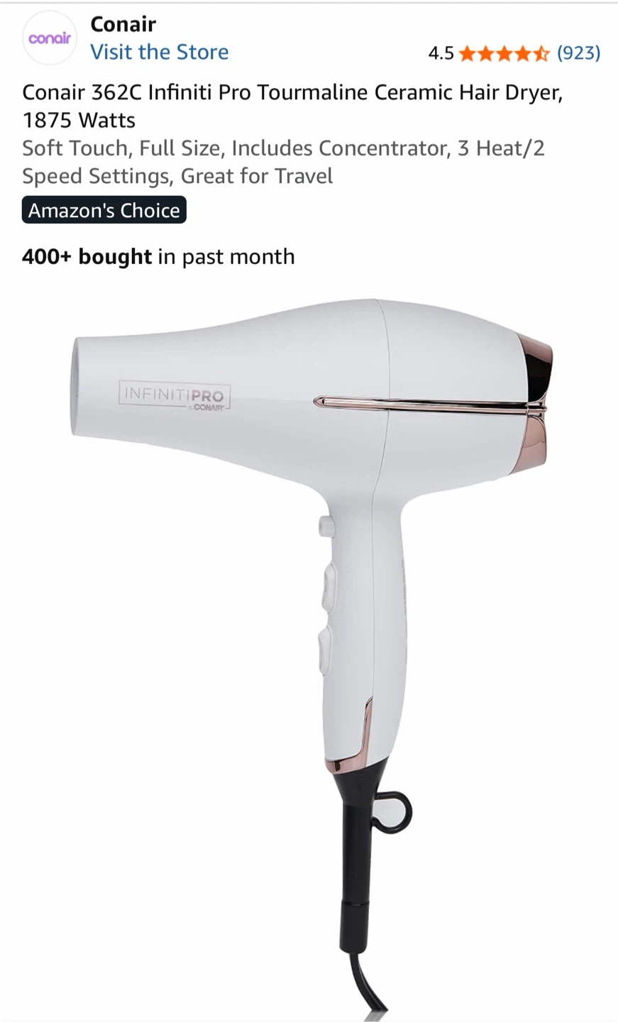 Conair Infiniti Pro Hair Dryer