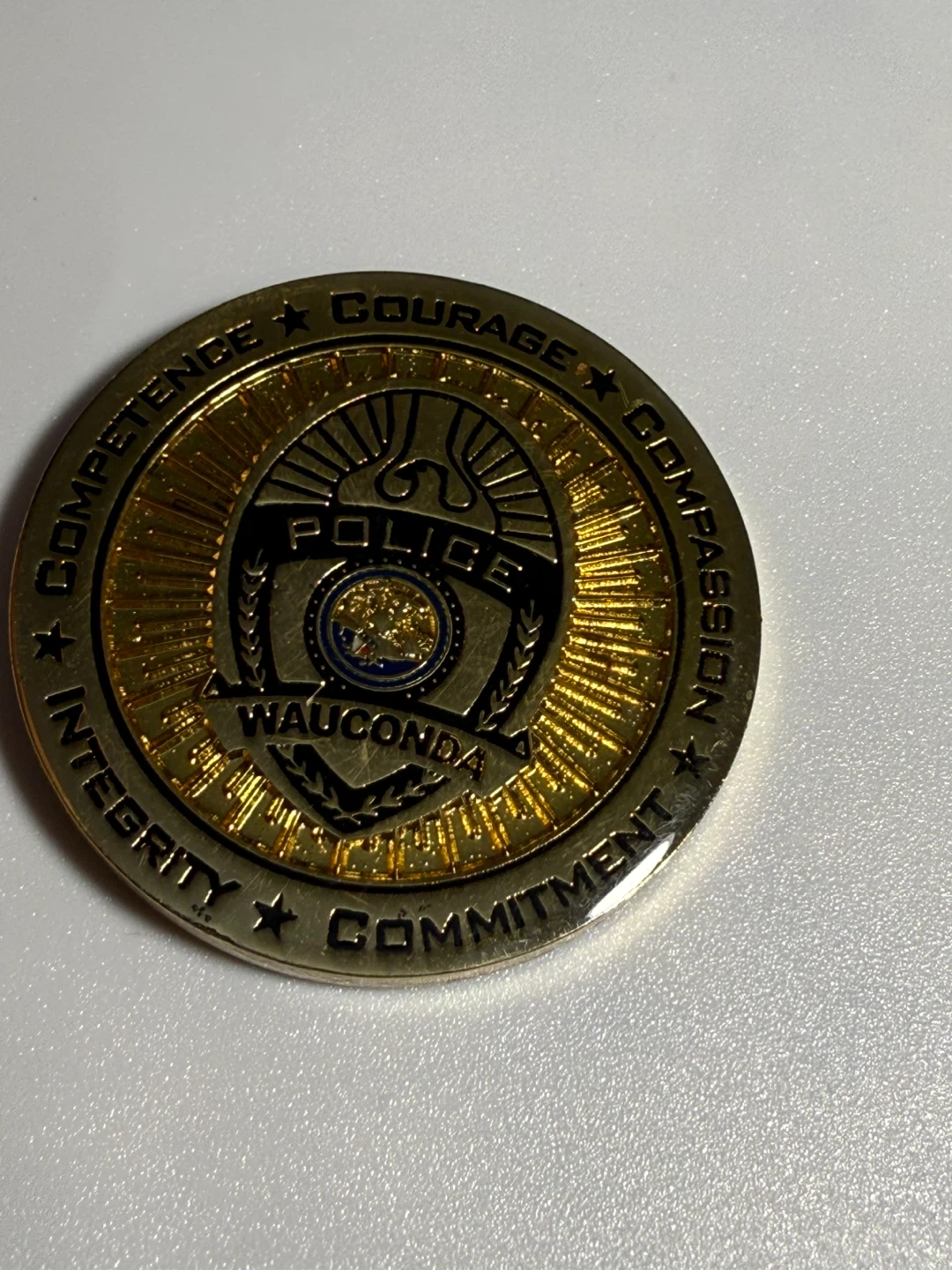 Wauconda Police Challenge Coin - photo 3