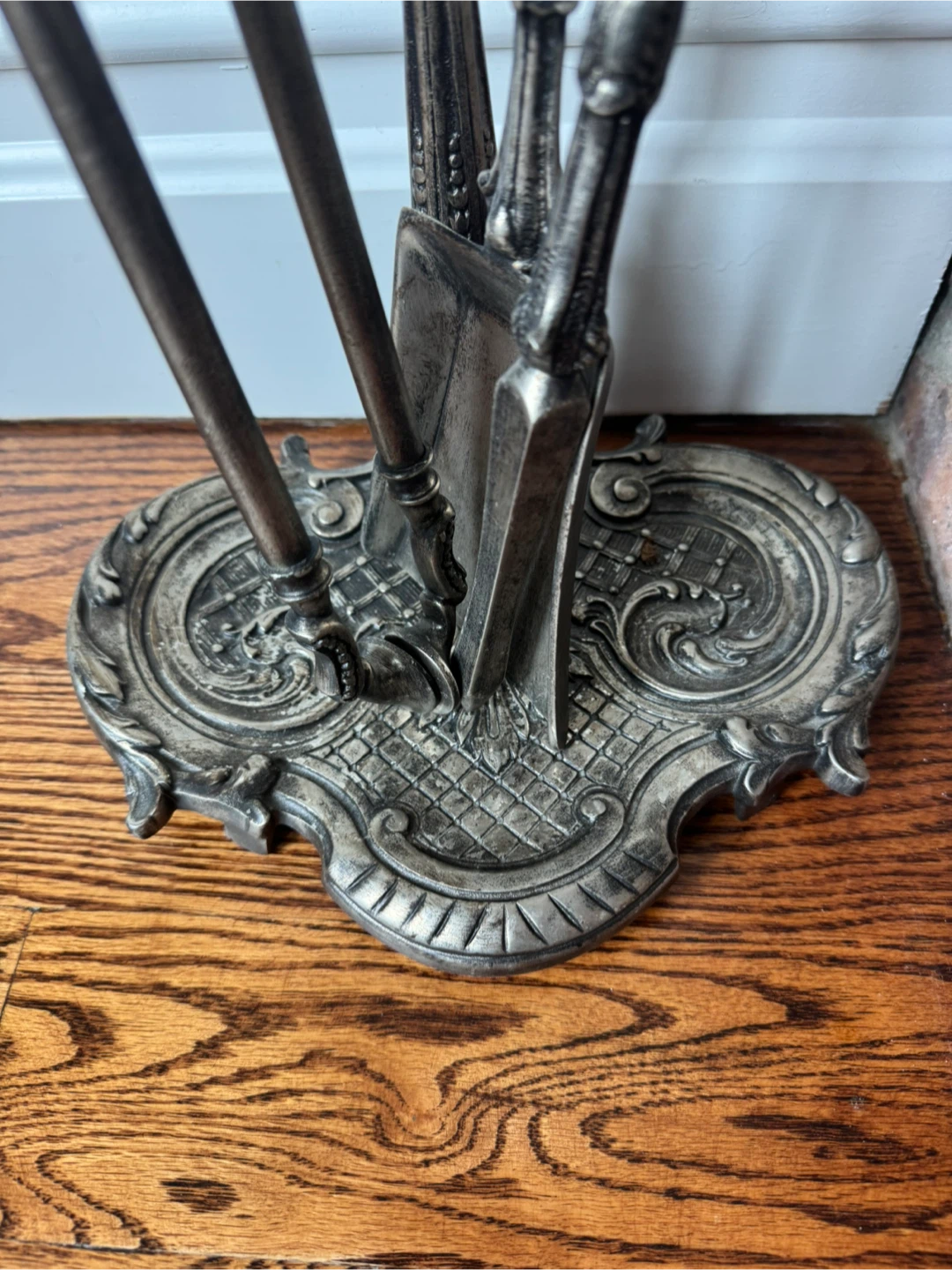 Custom Ornate Metal Fireplace Tool Set - photo 4
