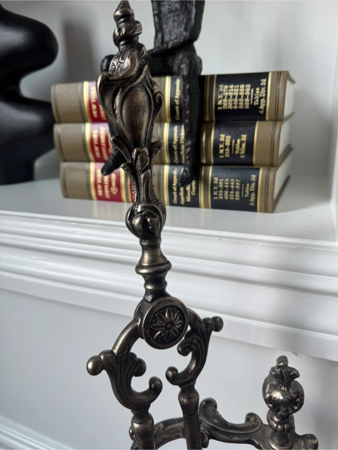 Custom Ornate Metal Fireplace Tool Set - photo 5