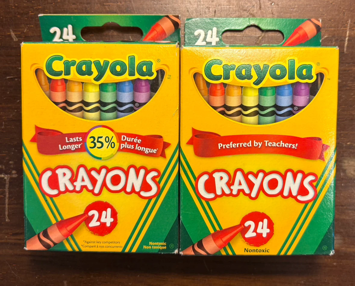 ✨✨Crayola Eco-Evolution Crayons - 24 Count (2 Boxes)