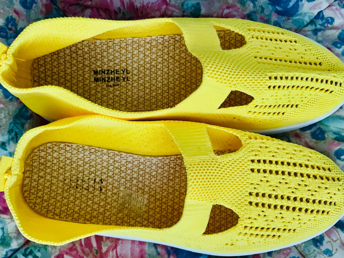 Yellow Slip-On Knit Shoes - photo 2