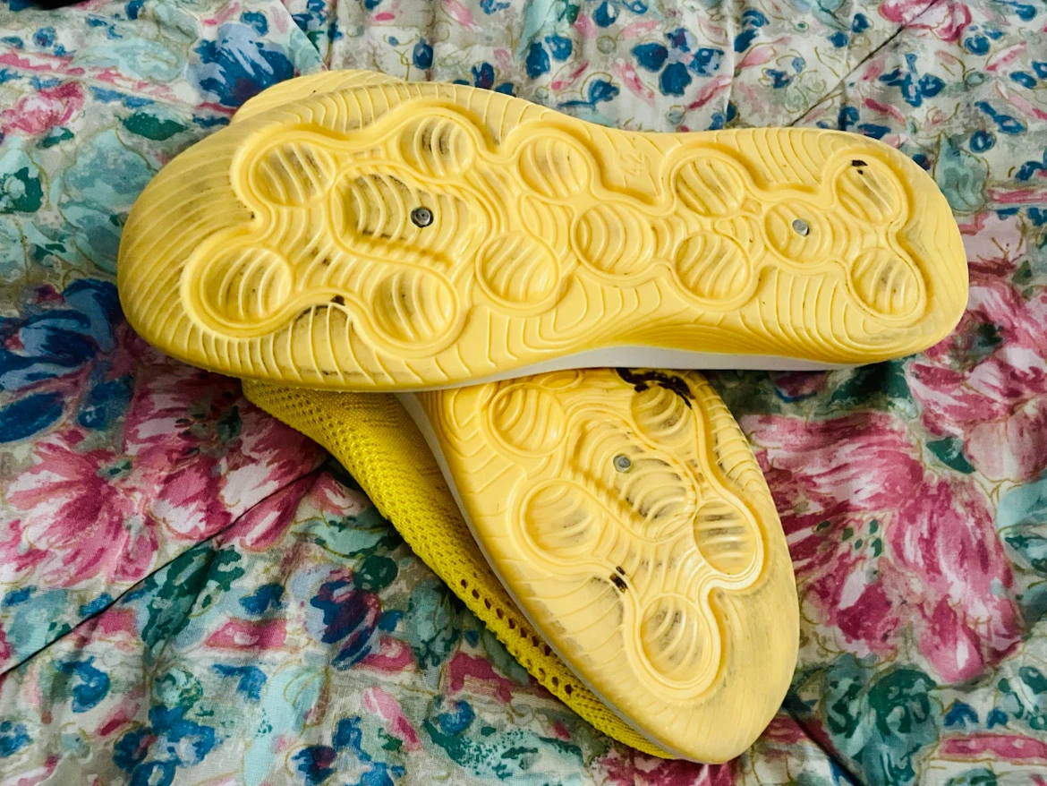 Yellow Slip-On Knit Shoes - photo 4