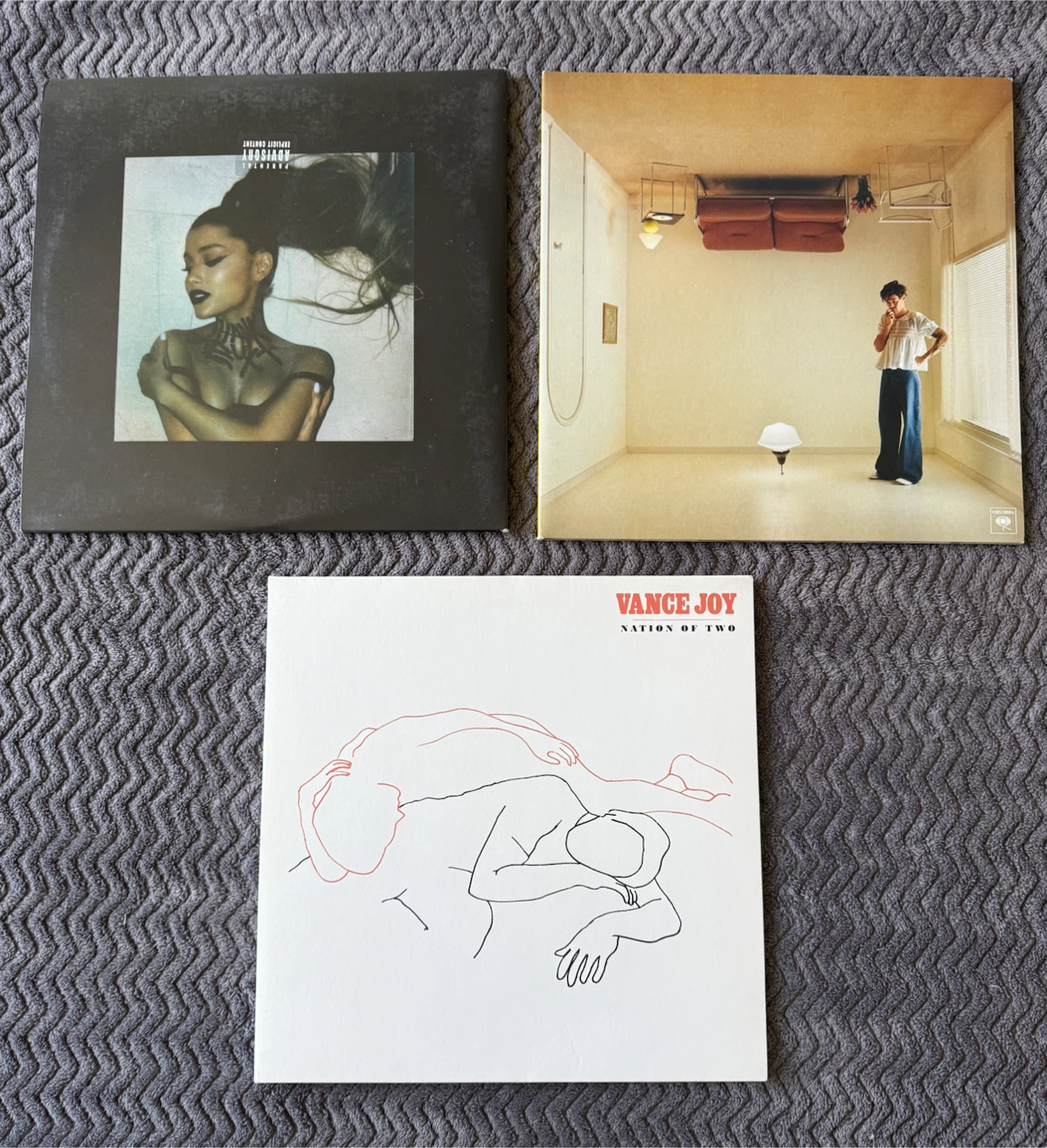 Vinyl Records (Ariana Grande, Harry Styles, Vance Joy)
