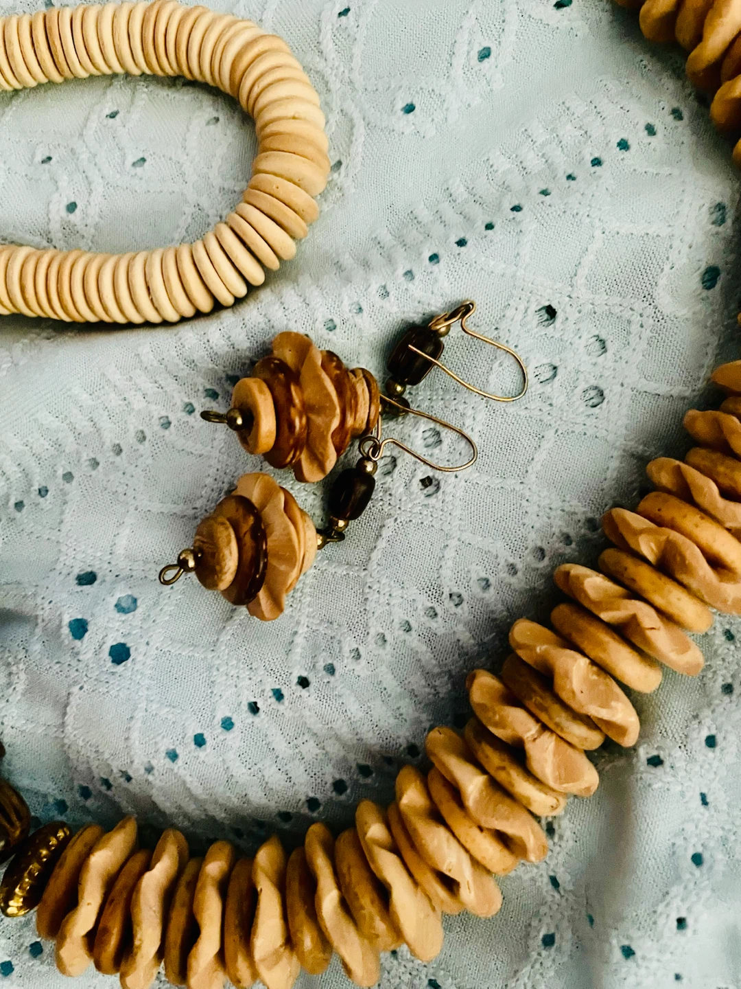 Wood Bead Necklace and Earring Set - photo 2