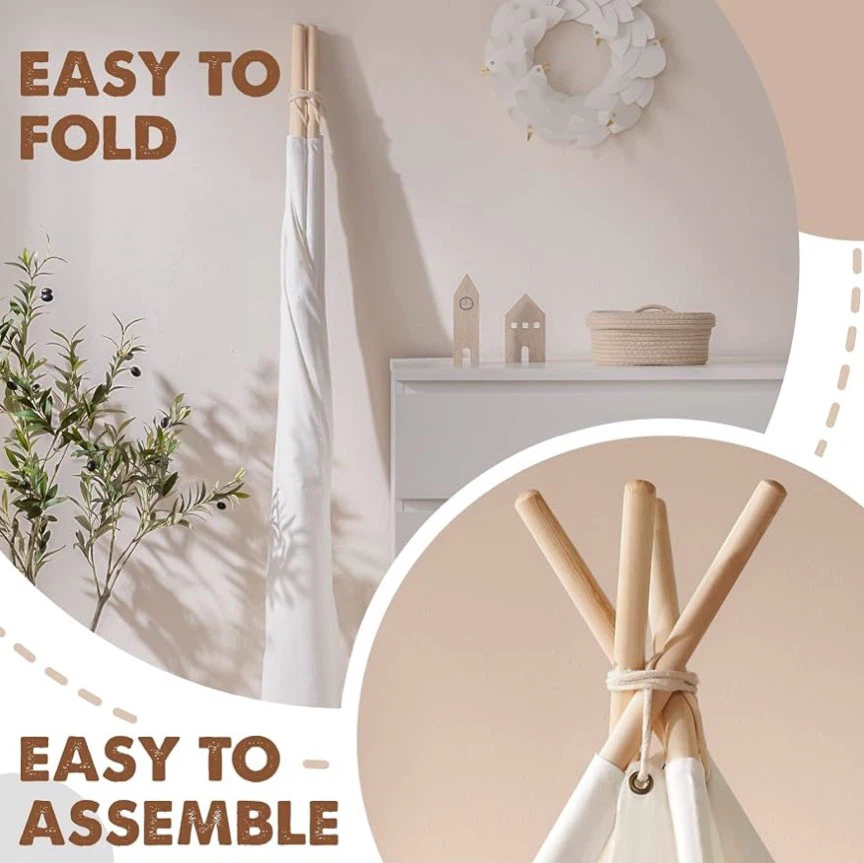 White Kids Teepee Tent - photo 2