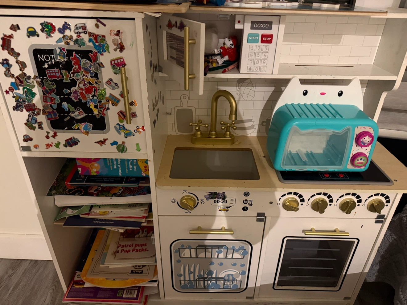 Wooden Play Kitchen with Accessories - photo 2