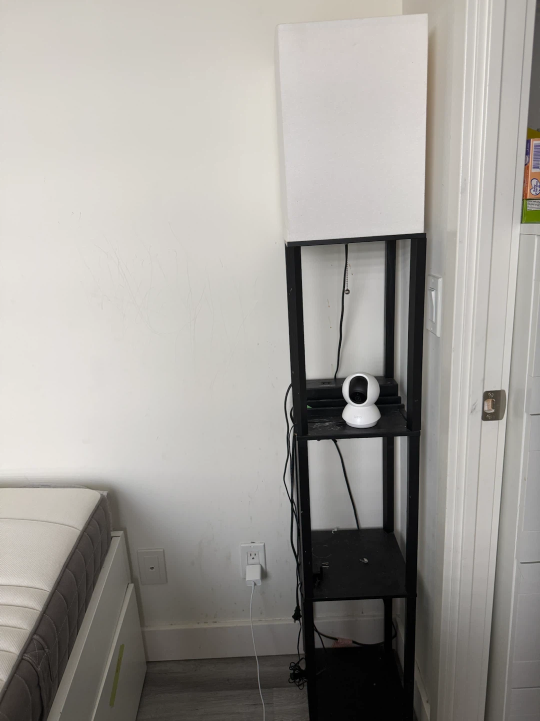 Standing Lamp with Shelves