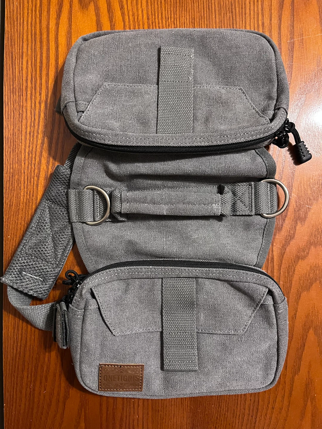 ONETIGRIS GREY DOG SADDLEBAG (Size Medium)