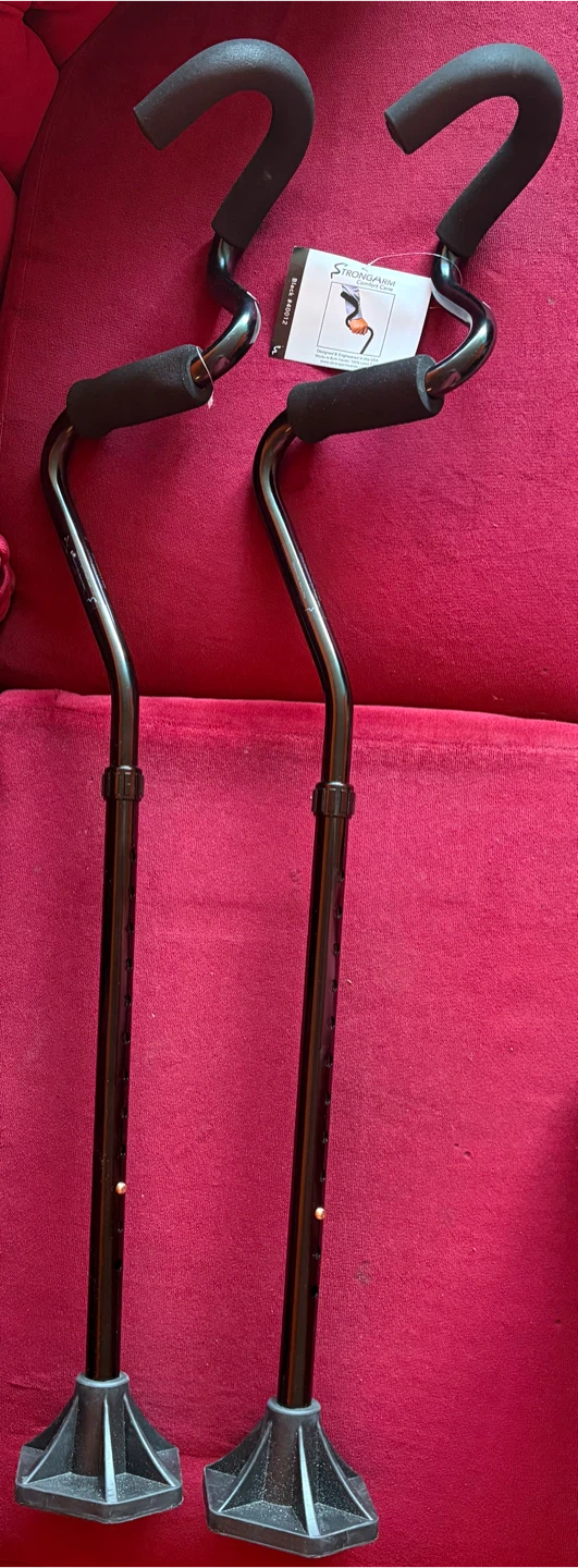StrongArm Comfort Cane Adjustable Walking Cane