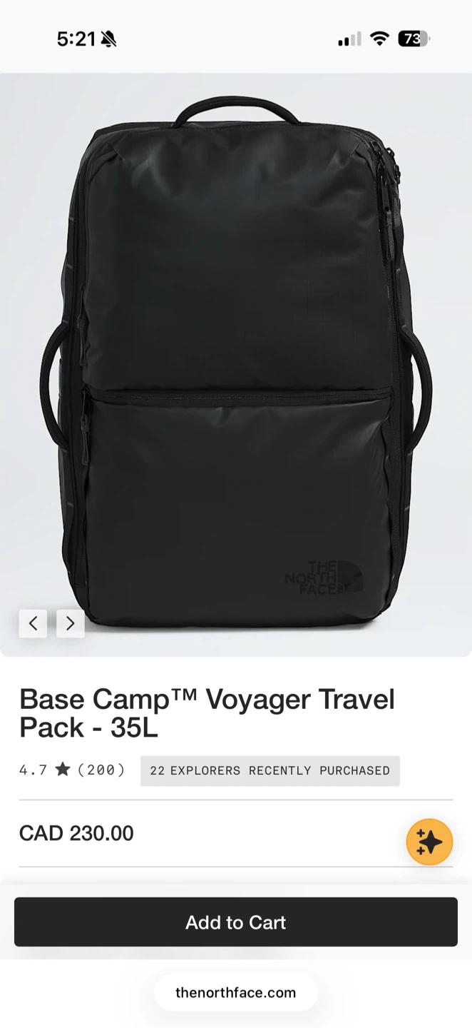 North Face Voyager Travel Pack - 35L - photo 4