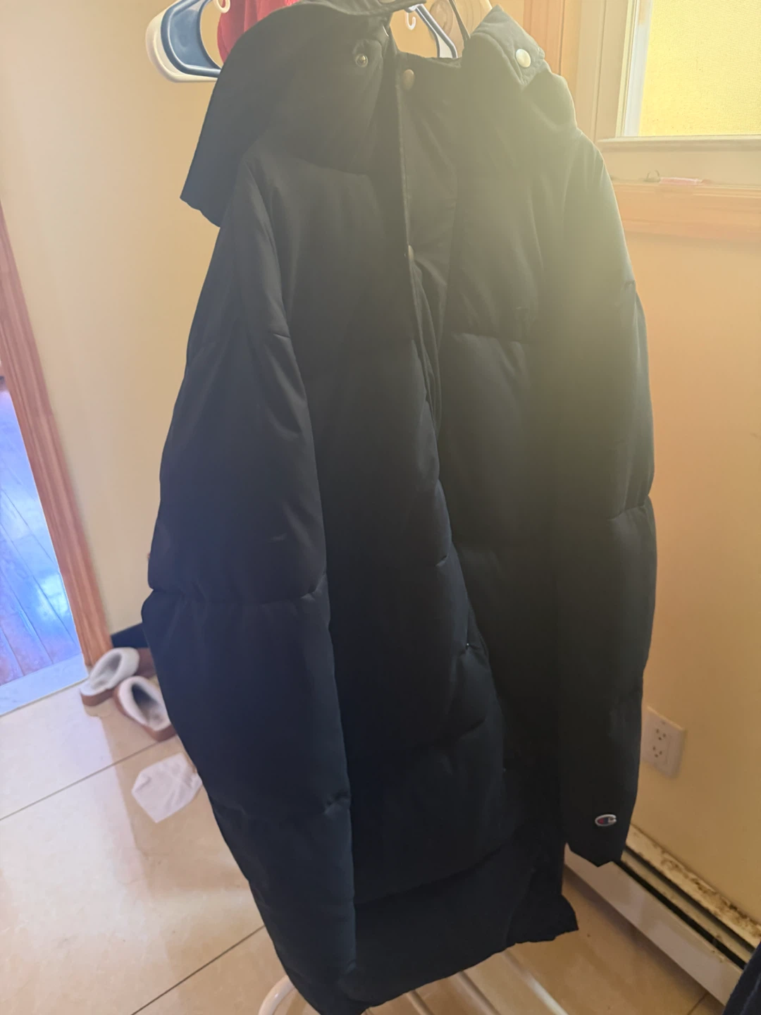Champion Puffer Jacket XL Black