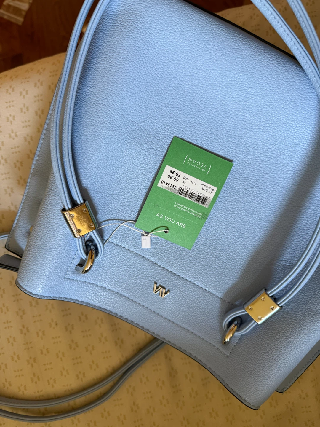 AVA Light Blue Handbag and mini brown bag - photo 5