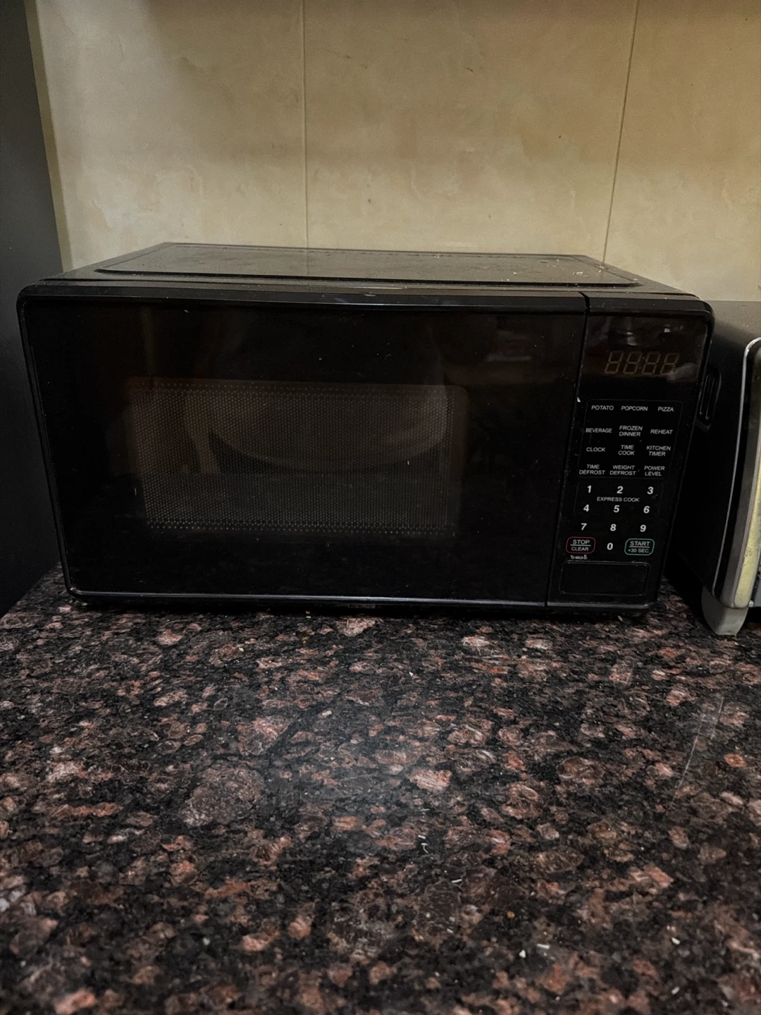 Black Microwave Oven
