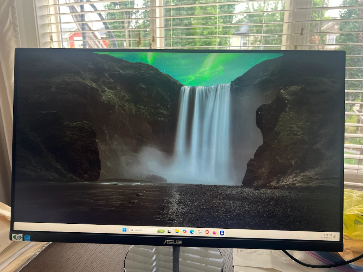 ASUS Full HD Monitor + Wireless Keyboard & Mouse Setup