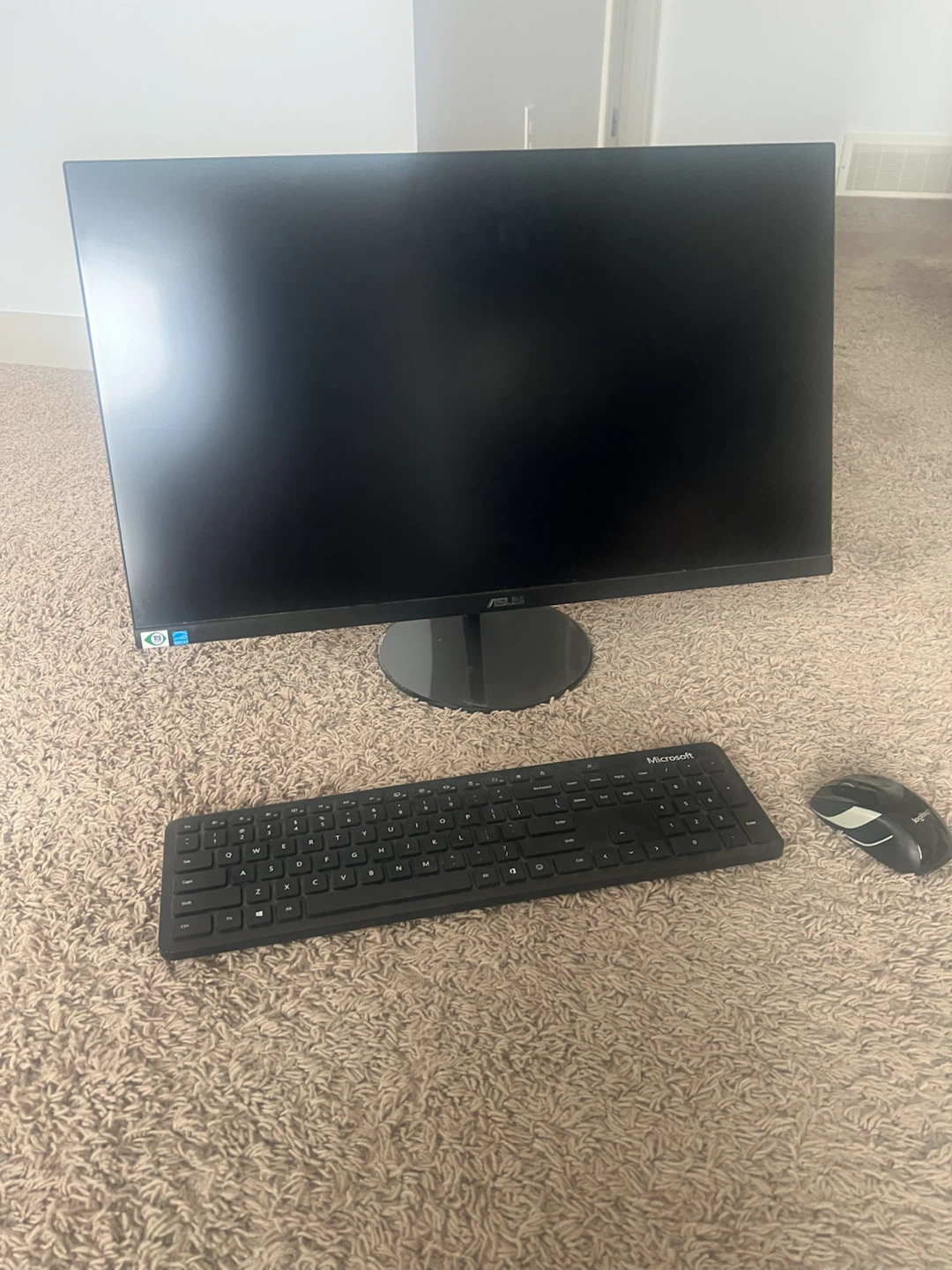 ASUS Full HD Monitor + Wireless Keyboard & Mouse Setup - photo 2