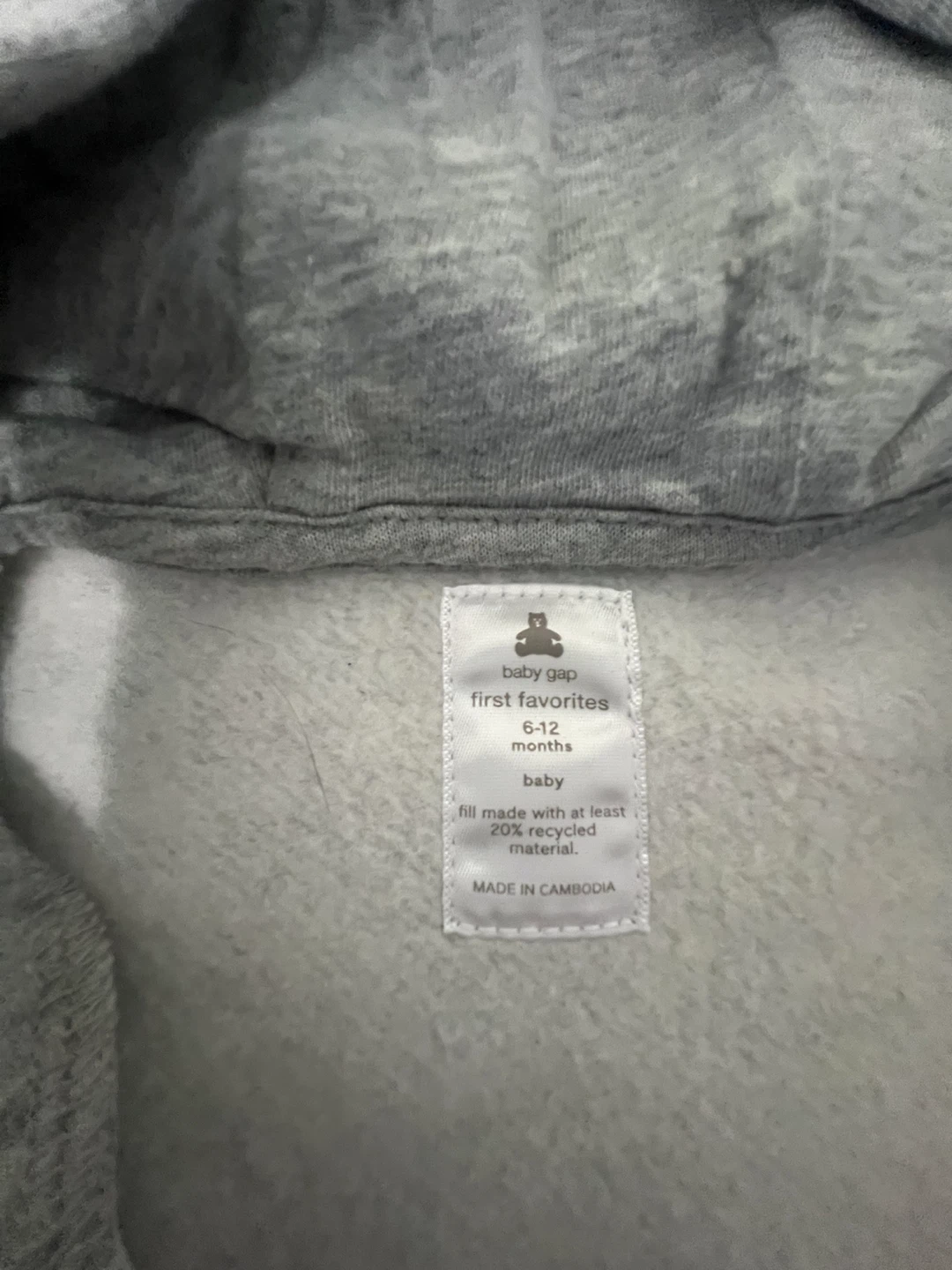 Baby Gap Grey Footed Romper 6-12 Months - photo 3