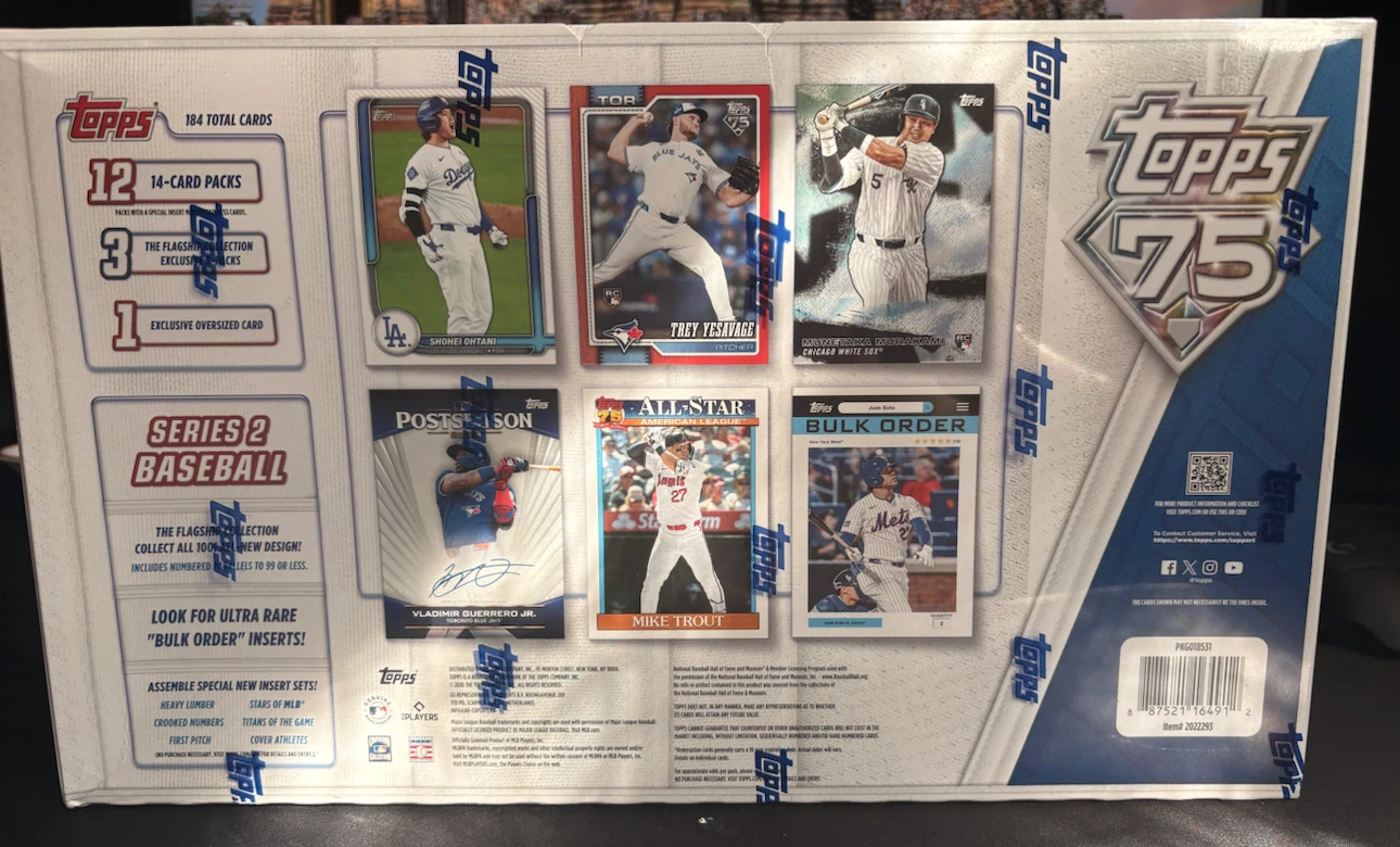 Topps 2026 Series 2 Baseball Super Box 75th Anniversary - photo 2