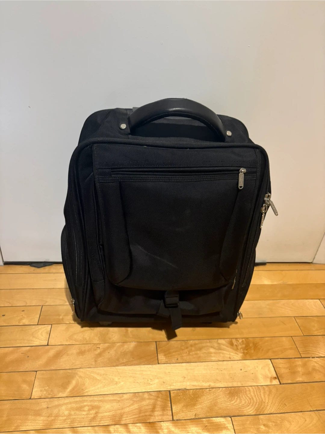 Black Rolling Laptop Backpack