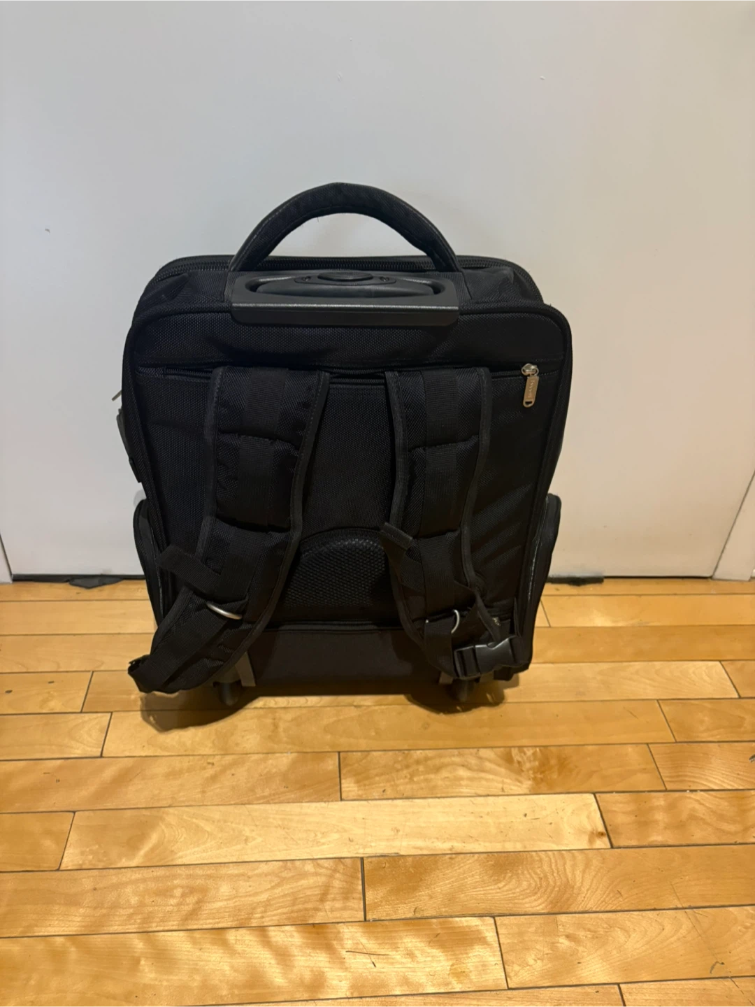 Black Rolling Laptop Backpack - photo 2