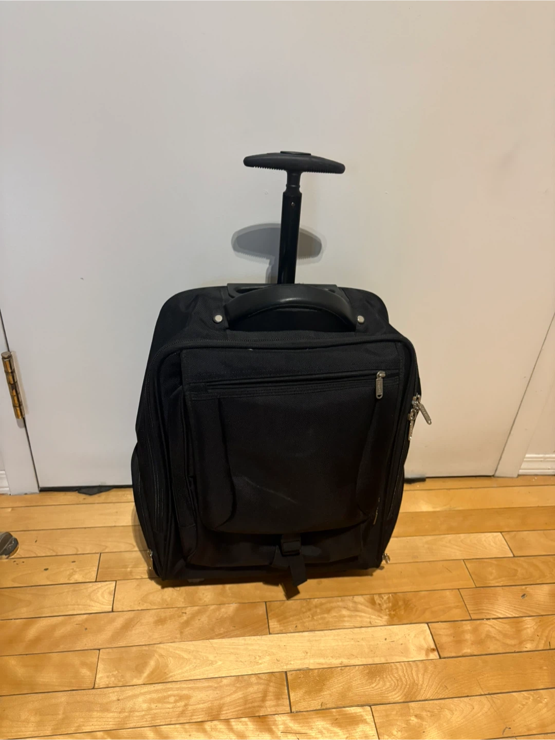 Black Rolling Laptop Backpack - photo 3