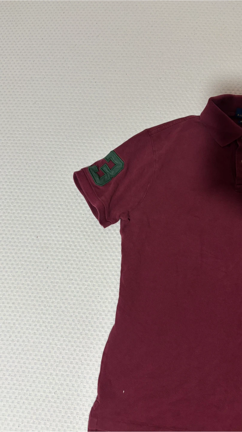 Polo Ralph Lauren Custom Slim Fit Polo Shirt Burgundy - photo 2