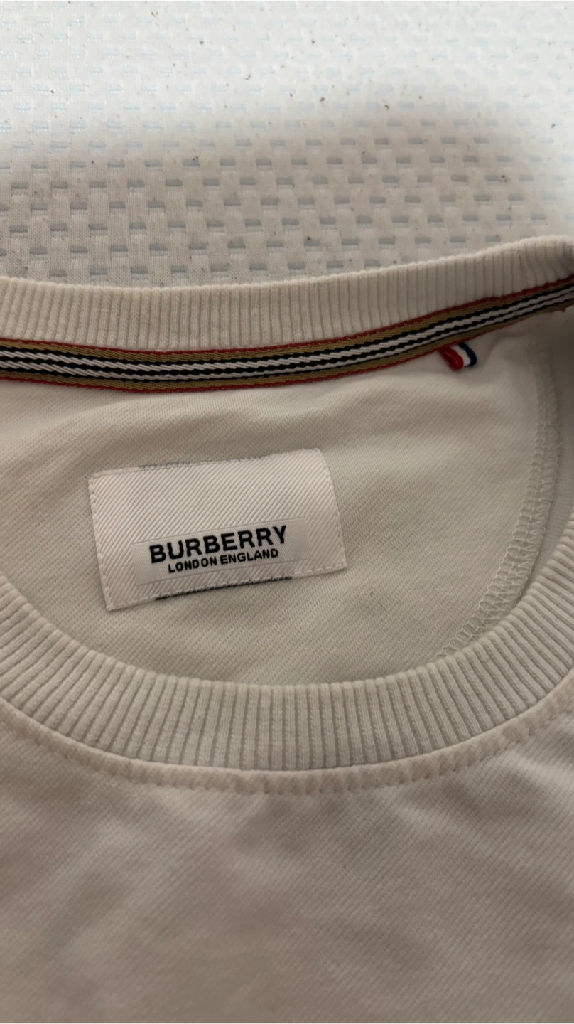 Burberry White Long Sleeve Crewneck Sweatshirt - photo 3